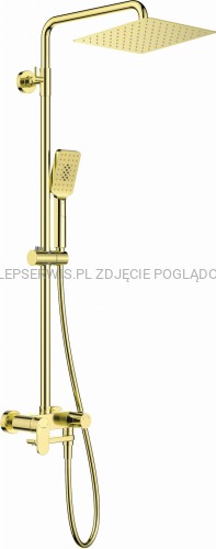 DEANTE Alpinia Deszczownica z baterią wannową - ruchoma wylewka - złoty - NAC_Z1AM - packshot