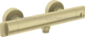 DEANTE Bateria prysznicowa termostatyczna - złoto szczotkowane - BCH_R4BT