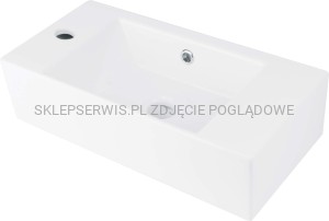 DEANTE Hiacynt New Umywalka ceramiczna nablatowa lewa - biały - CDY_6U2L