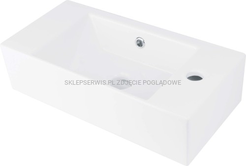DEANTE Hiacynt New Umywalka ceramiczna nablatowa prawa - biały - CDY_6U2R - packshot