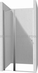 DEANTE Kerria Plus Drzwi prysznicowe 120 cm - uchylne - chrom - KTSU045P