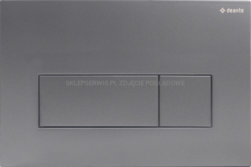 DEANTE Przycisk spłukujący do stelaży podtynkowych - slim - titanium - CST_D51P - packshot