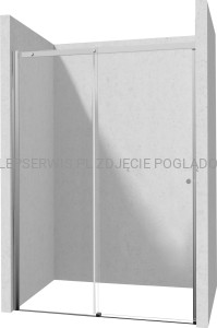 DEANTE Kerria Plus Drzwi prysznicowe 170 cm - przesuwne - chrom - KTSP017P