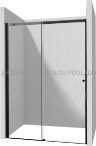 DEANTE Kerria Plus Drzwi prysznicowe 170 cm - przesuwne - nero - KTSPN17P