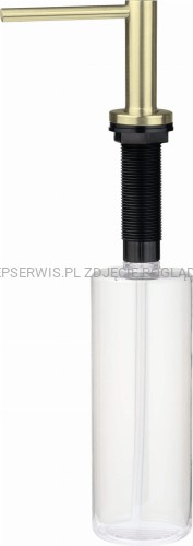 DEANTE Aster Dozownik płynu do mycia naczyń - złoto szczotkowane - ZZZ_R0DD - packshot