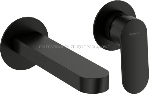 DEANTE Alpinia Bateria umywalkowa podtynkowa 2-otworowa - nero - BGA_N55L - packshot