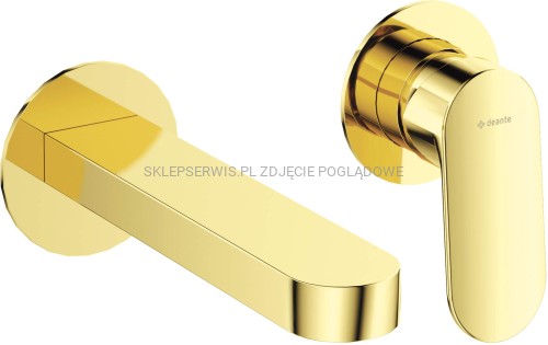 DEANTE Alpinia Bateria umywalkowa podtynkowa 2-otworowa - złoty - BGA_Z55L - packshot