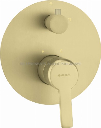DEANTE Arnika Bateria prysznicowa podtynkowa - złoto szczotkowane - BQA_R44P - packshot