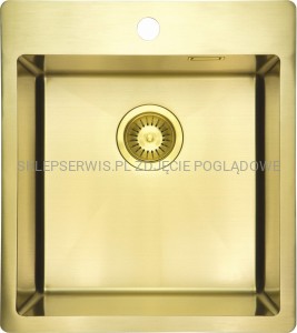 DEANTE Olfato Precious Zlewozmywak stalowy 1-komorowy - złoto szczotkowane - ZPO_R10A