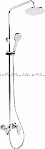 DEANTE Tubo Deszczownica z baterią wannową - chrom - NAC_01UM - packshot