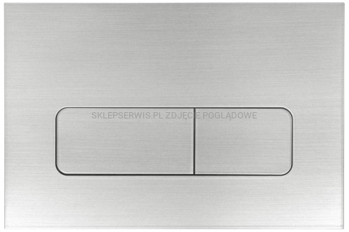 DEANTE Przycisk spłukujący do stelaży podtynkowych - slim - stal szczotkowana - CST_F51P - packshot