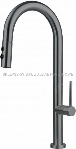 DEANTE Olfato Bateria kuchenna z wyciąganą wylewką - 2 rodzaje strumienia - titanium - BQO_D72M - packshot