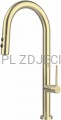 DEANTE Olfato Bateria kuchenna z wyciąganą wylewką - 2 rodzaje strumienia - złoto szczotkowane - BQO_R72M - packshot