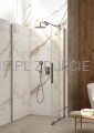 DEANTE Prizma Ścianka prysznicowa walk-in - titanium - KTJ_D38P - decor