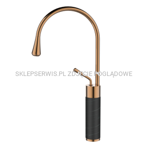  Wysoka bateria umywalkowa GABRO czarny/miedź BU-33-W14-V 