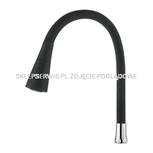  Dwufunkcyjna elastyczna wylewka do baterii, czarny SC-B1-1Z1-L 