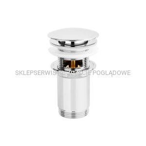  Korek click-clack, mosiężny, uniwersalny, dyży grzybek chrom SC-B1-028-G 