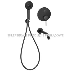  Zestaw wannowy podtynkowy DAFNI czarny BS-88-W04-A 