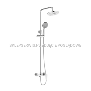  Deszczownia Dokos z baterią wannową chrom AU-19-B01-V 