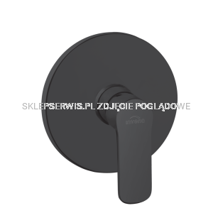  Podtynkowa bateria natryskowa 1-funkcyjna Siros czarna BP-90-4O1-A 