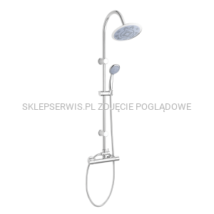  Deszczownia Gracja z baterią termostatyczną chrom AU-15-D01-C 