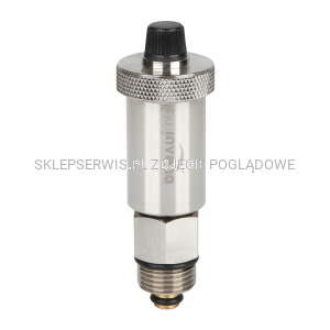  Odpowietrznik automatyczny chromowany do C.O. z mosiężnym zaworem stopowym INVENA 1/2""" CO-19-015-C 