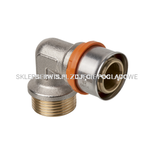  Kolano 90° z gwintem zewnętrznym Invena PROV PA-52-007-E 