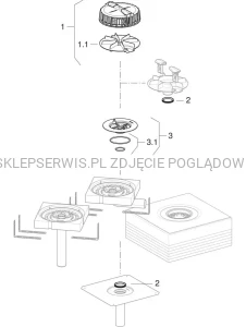 243.731.00.1	Kosz wpustu dachowego Geberit Pluvia