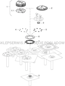 243.733.00.1	Kosz metalowy wpustu dachowego Geberit Pluvia