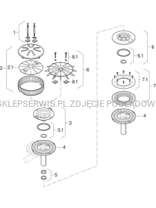 359.553.00.1	Zestaw przyłączeniowy paroizolacji Geberit Pluvia typ 7 d56 