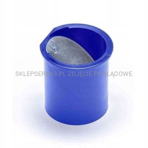 Wkład membranowy niebieski - syfon suchy do montażu przy wlocie rury.