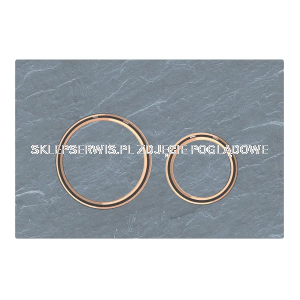 Przycisk uruchamiający Geberit Sigma21 115.650.JM.1 Płyta montażowa i pierścienie ozdobne: czerwone złoto Płyta przykrywająca i przyciski: łupek Mustang