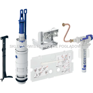 Zestaw adaptacyjny Geberit do spłukiwania dwudzielnego z zaworem napełniającym typ 380, do spłuczki podtynkowej typ 110.800 240.515.00.2