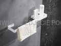 DEANTE Mokko Wieszak ścienny na ręcznik - z półką - bianco - ADM_A631 - decor