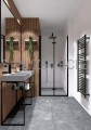 DEANTE Mokko Półka narożna - nero - ADM_N531 - decor