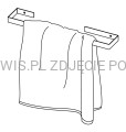 DEANTE Mokko Wieszak ścienny na ręcznik - 60 cm - nero - ADM_N621 - additionalPackshot