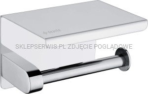 DEANTE Round Uchwyt na papier toaletowy ścienny - z półką - chrom - ADR_0221