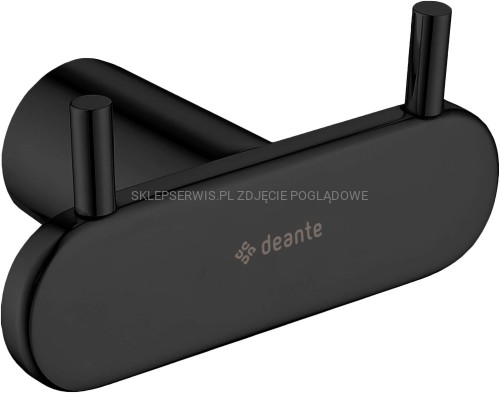 DEANTE Round Haczyk podwójny - nero - ADR_N121 - packshot