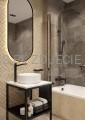DEANTE Round Mydelniczka ścienna - nero - ADR_N411 - decor