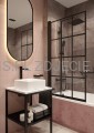 DEANTE Round Mydelniczka ścienna - nero - ADR_N411 - decor