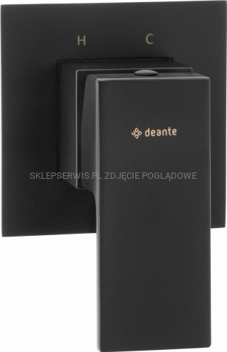 DEANTE Anemon Bateria prysznicowa podtynkowa bez przełącznika natrysku - nero - BBZ_N44L - packshot