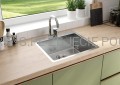 DEANTE Aster Bateria kuchenna ze składaną wylewką - chrom - BCA_061M - decor