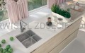 DEANTE Anemon Bateria kuchenna z prostokątną wylewką - chrom - BCZ_062M - decor