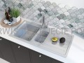 DEANTE Anemon Bateria kuchenna z prostokątną wylewką - chrom - BCZ_062M - decor