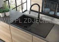 DEANTE Lukrecja Bateria kuchenna z wyciąganą wylewką - czarny - BDH_B720 - decor