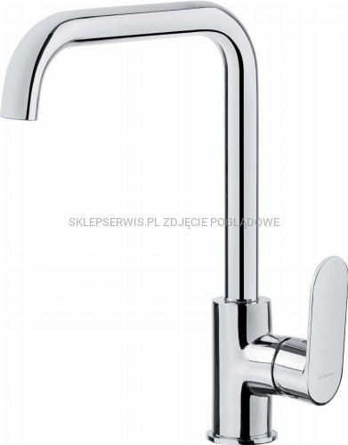 DEANTE Alpinia Bateria kuchenna z prostokątną wylewką - chrom - BGA_063M - packshot