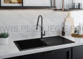 DEANTE Gerbera Bateria kuchenna z elastyczną wylewką - 2 rodzaje strumienia - nero - BGB_N72M - decor