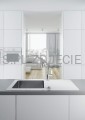 DEANTE Gerbera Bateria kuchenna z elastyczną wylewką - 2 rodzaje strumienia - biały/chrom - BGB_W720 - decor