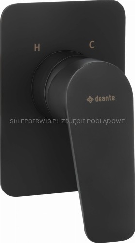 DEANTE Jasmin Bateria prysznicowa podtynkowa bez przełącznika natrysku - nero - BGJ_N44L - packshot