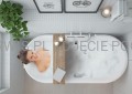 DEANTE Arnika Bateria wannowa ścienna - chrom - BQA_010M - decor